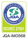 JQA-IM0568 情報セキュリティー（ISO/IEC 27001）